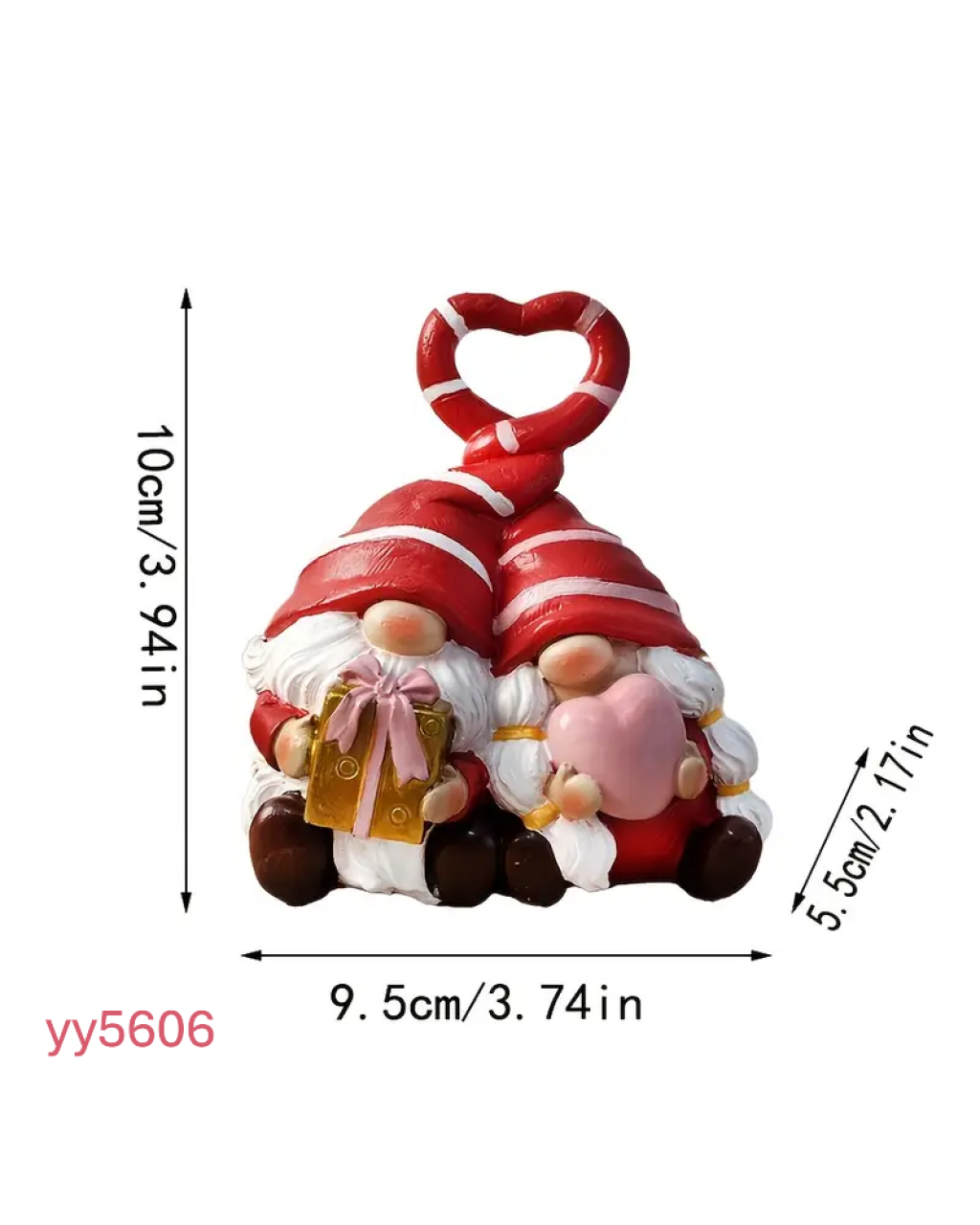 YY5606 Sevgililer Günü Cüce Biblo Silikon Kalıp – Romantik ve Şık Dekoratif Hediye!